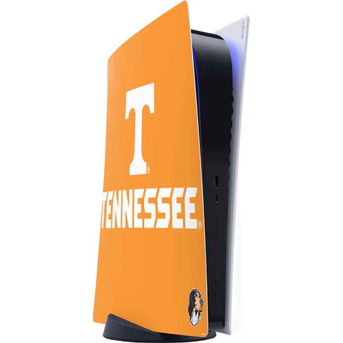 University of Tennessee-Knoxville T Logo on Orange PS5 Digital Edition Console Skin