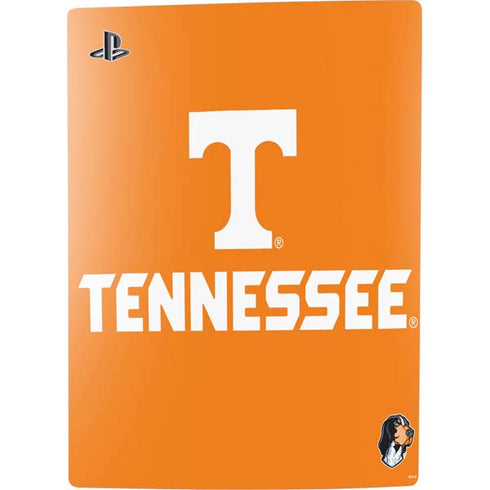 University of Tennessee-Knoxville T Logo on Orange PS5 Digital Edition Console Skin