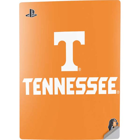 University of Tennessee-Knoxville T Logo on Orange PS5 Digital Edition Console Skin