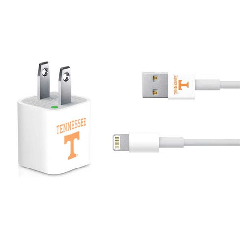 University of Tennessee-Knoxville Collegiate Text iPhone Charger (5W USB) Skin