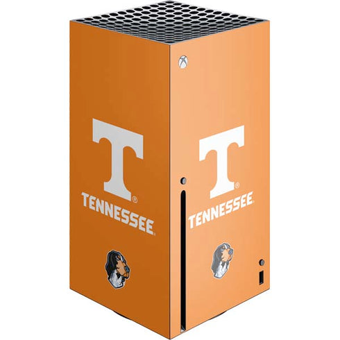 University of Tennessee-Knoxville T Logo on Orange Xbox Series X Console Skin