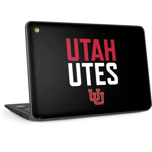 University of Utah Interlocking U HP Chromebook Skin