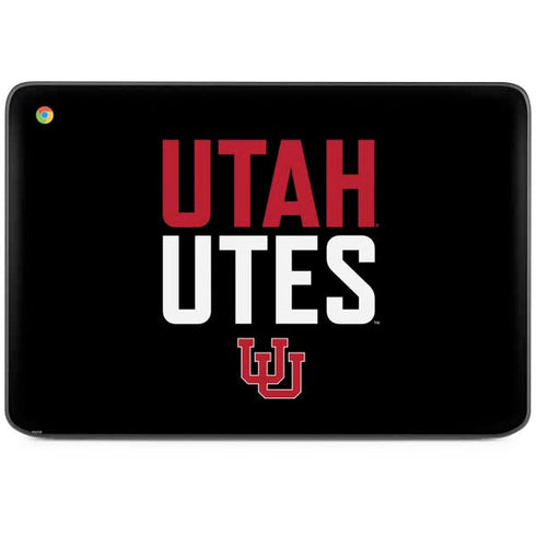 University of Utah Interlocking U HP Chromebook Skin