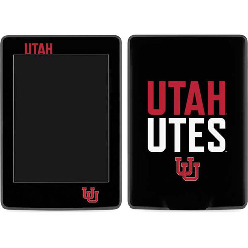 University of Utah Interlocking U Kindle Paperwhite E-reader 6in Skin