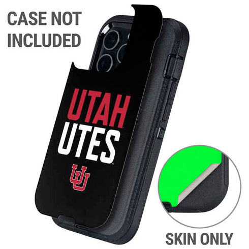 University of Utah Interlocking U Otterbox Defender iPhone Skin