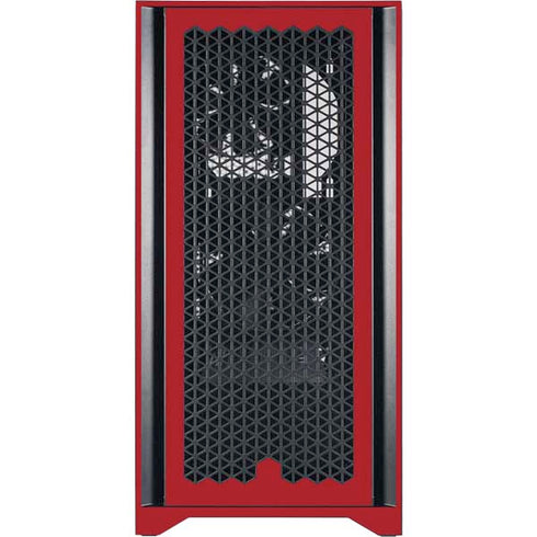 Upsdell Red Corsair 4000D Tempered Glass Mid-Tower ATX Case Skin