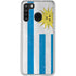 Uraguay Flag Distressed Galaxy A21 Clear Case