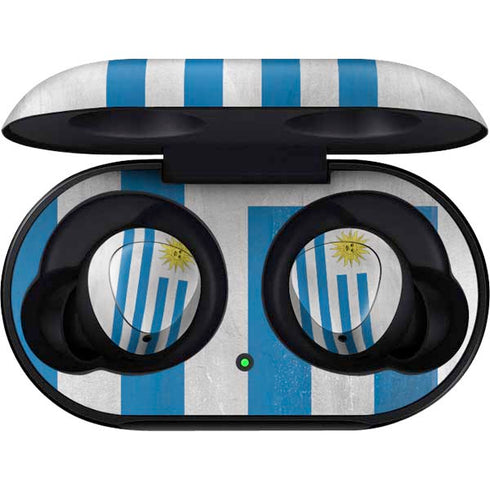 Uraguay Flag Distressed Galaxy Buds Skin
