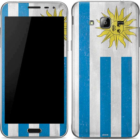 Uraguay Flag Distressed Galaxy J3 Skin