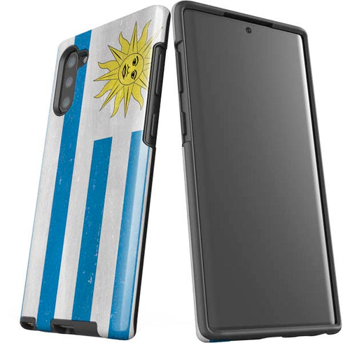 Uraguay Flag Distressed Galaxy Note 10 Pro Case