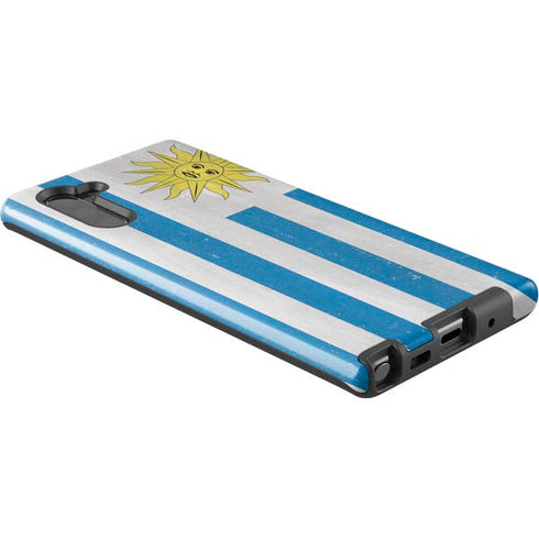 Uraguay Flag Distressed Galaxy Note 10 Pro Case
