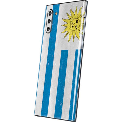 Uraguay Flag Distressed Galaxy Note 10 Skin