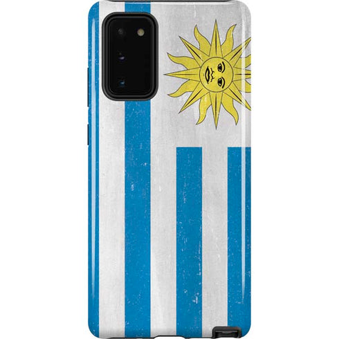 Uraguay Flag Distressed Galaxy Note20 5G Pro Case