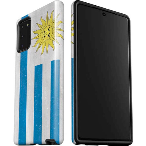 Uraguay Flag Distressed Galaxy Note20 5G Pro Case
