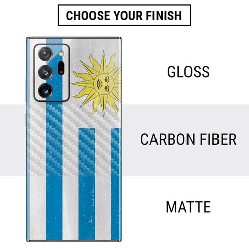 Uraguay Flag Distressed Galaxy Note20 Ultra 5G Skin