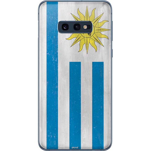 Uraguay Flag Distressed Galaxy S10e Skin