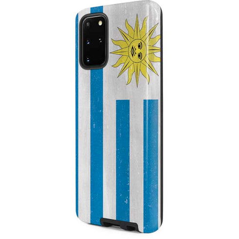 Uraguay Flag Distressed Galaxy S20 Plus Pro Case