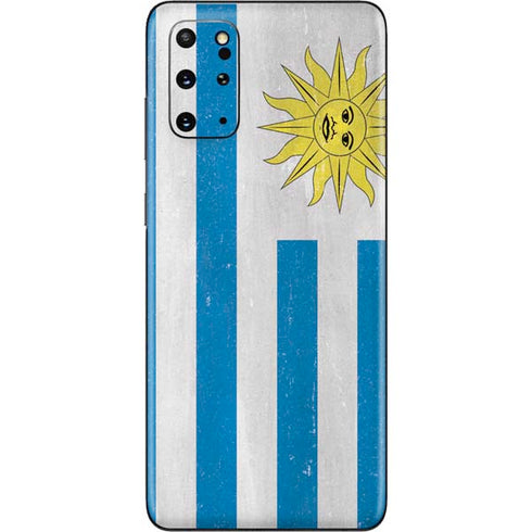 Uraguay Flag Distressed Galaxy S20 Plus Skin