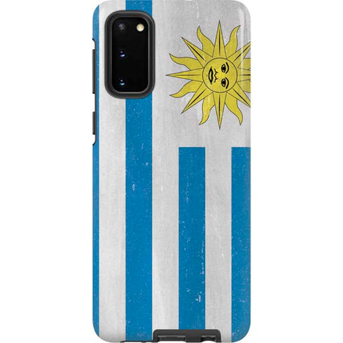 Uraguay Flag Distressed Galaxy S20 Pro Case