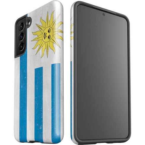 Uraguay Flag Distressed Galaxy S21 5G Pro Case