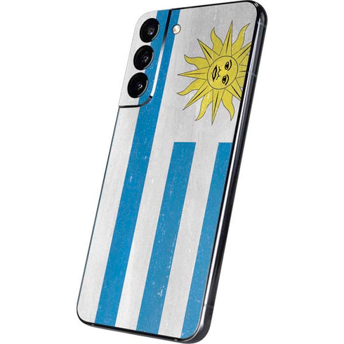 Uraguay Flag Distressed Galaxy S22 Plus Skin