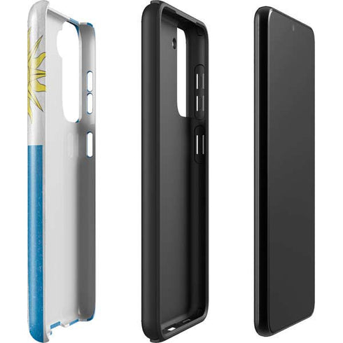 Uraguay Flag Distressed Galaxy S22 Pro Case
