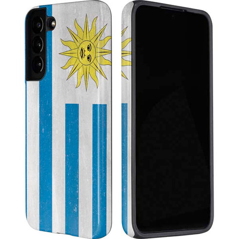 Uraguay Flag Distressed Galaxy S22 Pro Case