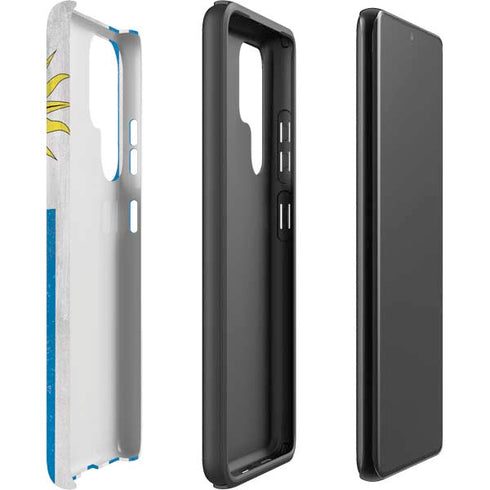 Uraguay Flag Distressed Galaxy S22 Ultra Pro Case