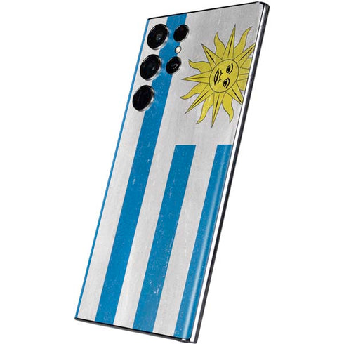 Uraguay Flag Distressed Galaxy S22 Ultra Skin