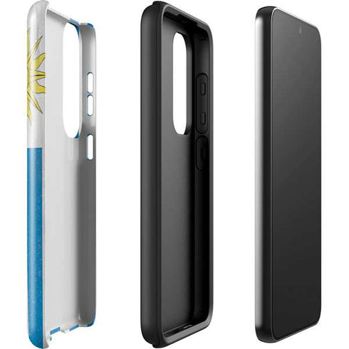 Uraguay Flag Distressed Galaxy S23 Pro Case