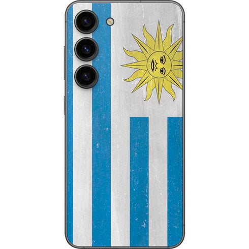 Uraguay Flag Distressed Galaxy S23 Skin