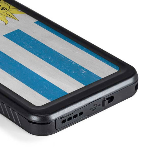 Uraguay Flag Distressed Galaxy S23 Waterproof Case