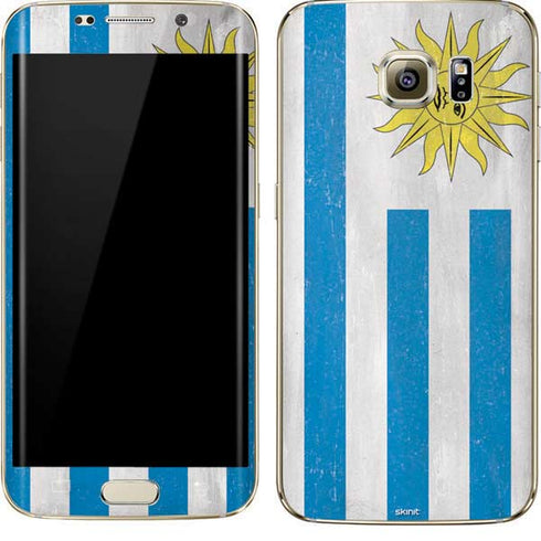 Uraguay Flag Distressed Galaxy S7 Edge Skin