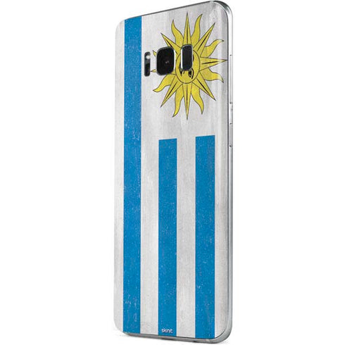 Uraguay Flag Distressed Galaxy S8 Plus Skin