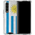 Uraguay Flag Distressed Galaxy Z Fold4 5G Clear Case