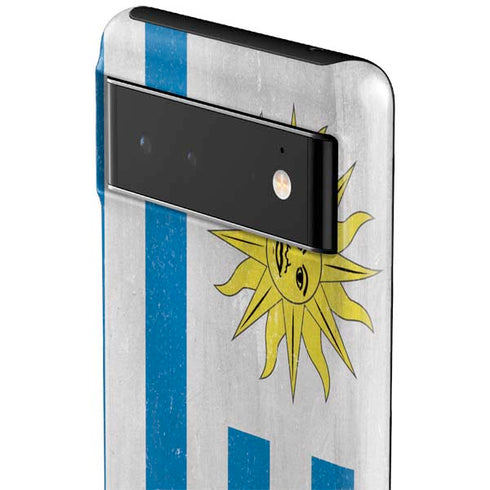 Uraguay Flag Distressed Google Pixel 6 Case