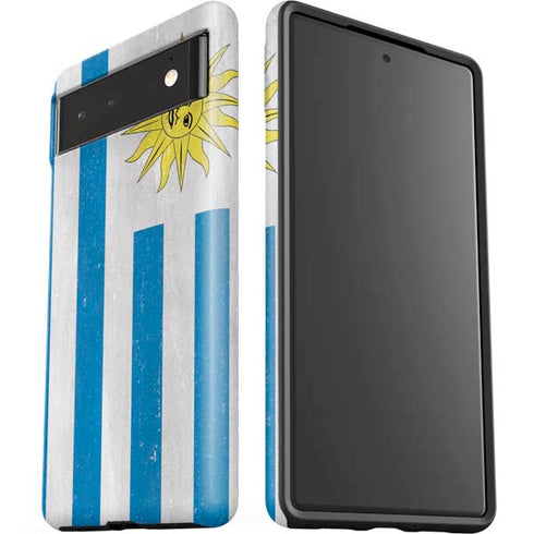 Uraguay Flag Distressed Google Pixel 6 Case