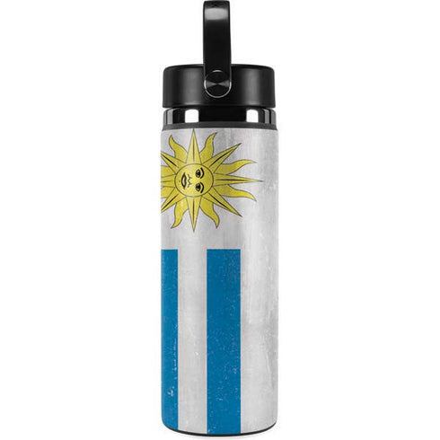Uraguay Flag Distressed Hydro Flask 20oz Wide Mouth Skin