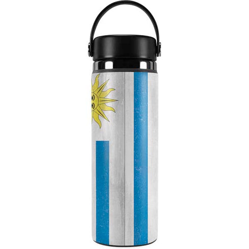 Uraguay Flag Distressed Hydro Flask 20oz Wide Mouth Skin