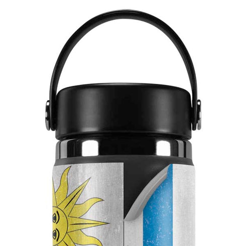 Uraguay Flag Distressed Hydro Flask 20oz Wide Mouth Skin