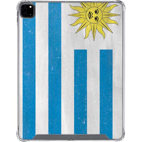 Uraguay Flag Distressed iPad Pro 12.9in (2020) Clear Case