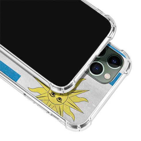 Uraguay Flag Distressed iPhone 11 Pro Max Clear Case