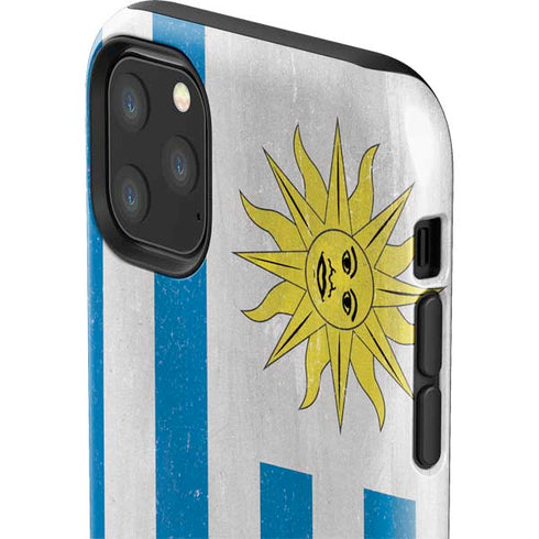 Uraguay Flag Distressed iPhone 11 Pro Max Impact Case