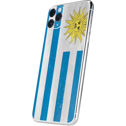 Uraguay Flag Distressed iPhone 11 Pro Max Skin