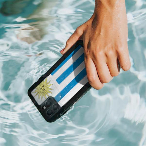 Uraguay Flag Distressed iPhone 11 Pro Max Waterproof Case