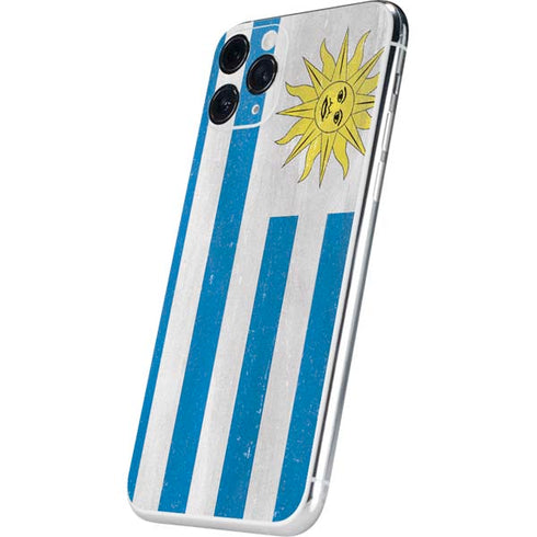 Uraguay Flag Distressed iPhone 11 Pro Skin
