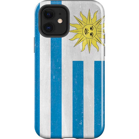Uraguay Flag Distressed iPhone 12 Impact Case