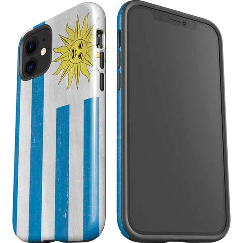 Uraguay Flag Distressed iPhone 12 Impact Case