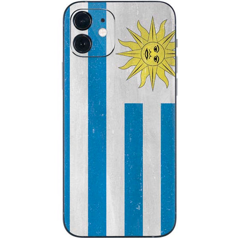 Uraguay Flag Distressed iPhone 12 Skin