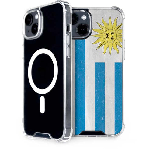 Uraguay Flag Distressed iPhone 13 MagSafe Case